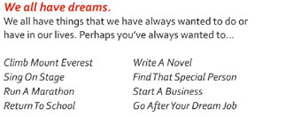 We all have dreams