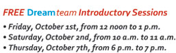 Dream team Introductory Sessions